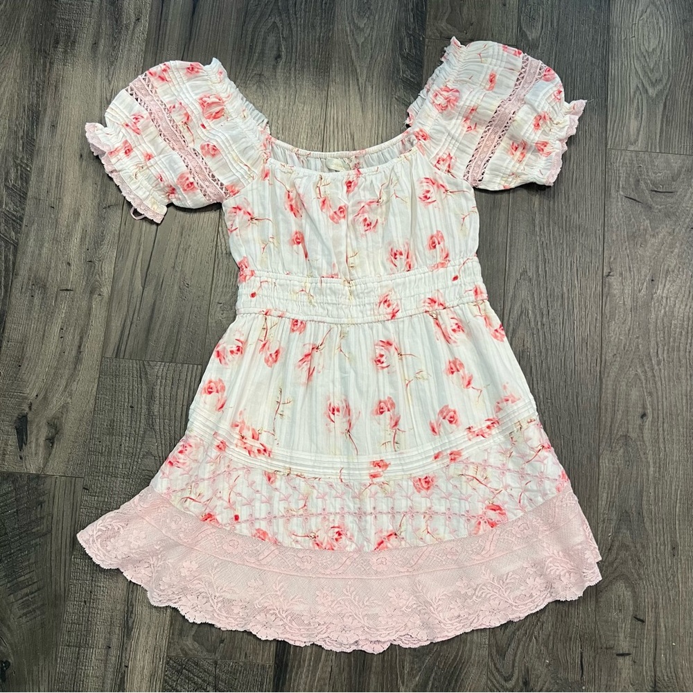 LoveShackFancy Lilium Dress Cherry Soda Small NWT